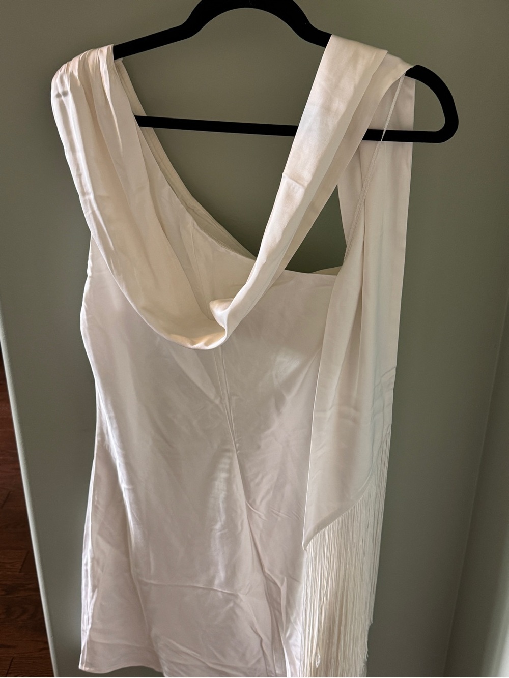 Abercrombie & Fitch One-Shoulder Cream Dress